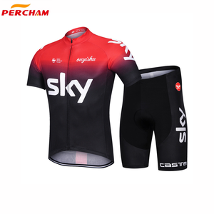 Ensemble de maillots de cyclisme pour hommes, manches courtes, vêtements de vélo respirants à séchage rapide avec short, <span class=keywords><strong>tenue</strong></span> de course de vélo de montagne sur <span class=keywords><strong>route</strong></span> - Product Image 4