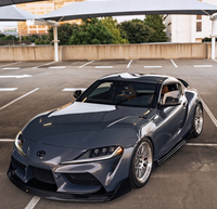 Lèvre avant en fibre de carbone de style AG pour Toyota Gr Supra A90 A91 Mk5 Kit de carrosserie de lèvre de pare-chocs avant Accessoires de voiture