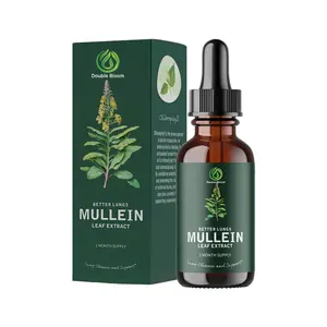 Pulmones Mullein Leaf Extract Support Lung Cleanse Función respiratoria para una respiración saludable Suplemento natural Tintura Gotas