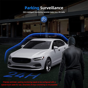 กล้องติดรถยนต์ Dash Cam 3 เลนส์รถกล่องดํา HD 1080P เครื่องบันทึกวิดีโอมุมกว้างรถ Dash Cam - Product Image 4