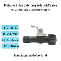Çift Durumlu Mandalımlı Solenoid Valf Üreticisi DC 3V NH3/4 500K Döngü Enerji Tasarruflu Plastik Bahçe Sulama Zamanlayıcısı S221HB1 için
