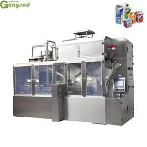 Shanghai 200ml 1 Litro Full Automatic Gable Top Carton Yougurt Máquina de llenado de leche de soja con tapa - Product Image 3