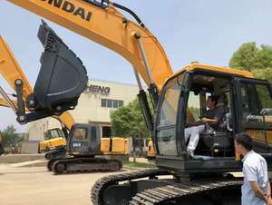 Excavadora sobre orugas usada Hyundai 215 de 22 toneladas de alta calidad, excavadora sobre orugas Hyundai R215 de Corea del Sur a la venta - Product Image 5