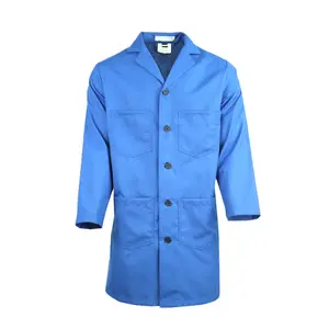 ZX Custom Fr Flame Retardants Men's Lab Coat 100% Cotton Frc Fire Resistant Clothing Electric Welding Work Wear