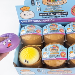 Blind Box Cartoon Giant Steamed Mini Bun Shape Silicone Squeeze Toy Realistic Slow Rising Stress Relief Luckykoo for Fidget Toys - Product Image 6