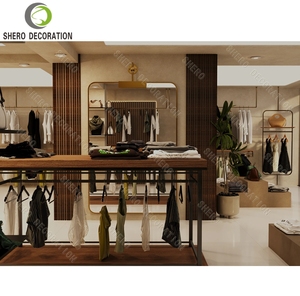 Présentoir de vêtements de luxe pour boutique de mode féminine, mobilier de magasin de vêtements, support pour vêtements - Product Image 5