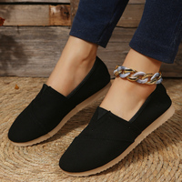 Baskets décontractées quatre saisons à enfiler pour femmes Chaussures de marche souples et confortables avec design classique