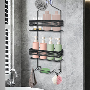 Organisateur de <span class=keywords><strong>Douche</strong></span> Suspendu Antirouille Sans Perçage pour Salle de Bain avec Crochets - Product Image 4