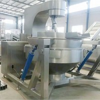Mélangeur d'aliments planétaire automatique 300L 400L 500L Bouilloire industrielle pour la cuisson des nouilles de riz Machine pour la cuisson des aliments