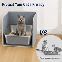 Protection anti-éclaboussures pour litière de chat, pliable, portable, universelle, accessoires pour chats d'intérieur, vente en gros