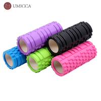 Umicca Rodillo de eskuma peralatan Fitness, rol berongga pijat otot punggung, kolom Yoga Pilates busa Roller