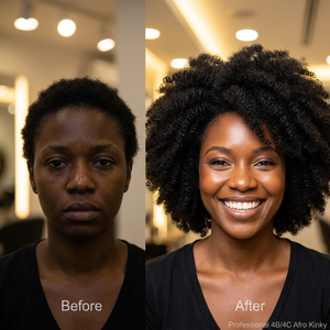 Capelli Umani Afro Kinky Ricci a Doppia Trama, 3 Pacchi in Offerta, Senza Grovigli, Senza Perdita di Capelli, Extension Afro Kinky Indiane in Bulk - Product Image 5