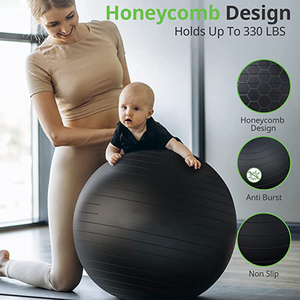 Biểu Tượng Tùy Chỉnh Chống Burst Yoga Bóng Thêm Dày Cân Bằng Tập Luyện Pilates Phòng Tập Thể Dục Ổn định-Trượt Tập Thể Dục Bóng Ghế Với Bơm - Product Image 2