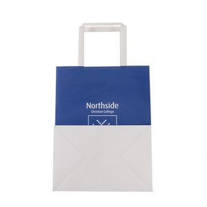 Bolsas de Papel Kraft Marrón Biodegradables para Llevar Comida, Personalizadas con Asa, para Tiendas - Product Image 6