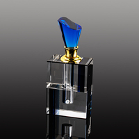 Nouveau Design Cross Stripe Simple Fashion Bouteille vide en verre 12ml Bouteille de parfum en cristal