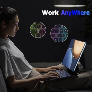 Oem Biểu Tượng Tùy Chỉnh Ngôn Ngữ Đứng Không Dây Trackpad Backlit Folio Từ Trường Hợp Đối Với Honor V7 Pro 11 Ma Thuật Bàn Phím - Product Image 6