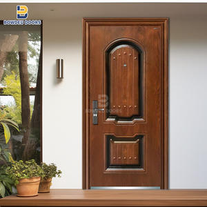 ประตูเหล็กนิรภัยภายนอกสำหรับ<span class=keywords><strong>บ้าน</strong></span>พักอาศัย ประตูอลูมิเนียมกันเสียง แข็งแรง ทนทาน ประตูไม้หน้า<span class=keywords><strong>บ้าน</strong></span> ประตูรักษาความปลอดภัยภายนอกสำหรับบ้าน - Product Image 2