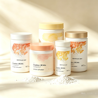 Créatine monohydrate, poudre de BCAA, saveur pêche mangue, riche en protéines, végétalien, complément alimentaire pour adultes, OEM, étiquette privée, vente en gros
