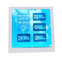 Contrôleur d'éclairage LED pour aquarium récifal programmable en temps réel à 5 canaux 86*86 avec panneau tactile RVB et variateur