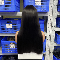 Perruques Bob Premium Super Double Drawn SDD en Cheveux Vietnamiens Lisses Baguette, 100% Cheveux Humains, Perruque Sans Colle avec Closure 4x4, Fournisseur d'Usine