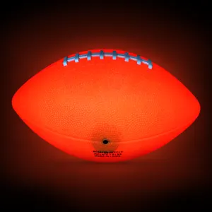 美式橄榄球LED发光在黑暗橄榄球夜间比赛发光儿童青少年训练球