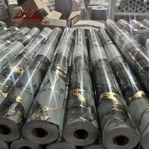 Rouleau mural en mousse Wayon effet marbre lisse, <span class=keywords><strong>autocollant</strong></span> 3D imitation pierre, papier peint adhésif à peler et coller pour hôtel - Product Image 3