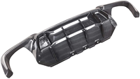 Diffuser belakang bupmer bibir belakang performa M serat karbon kualitas tinggi untuk BMW 5 seri F10 M5 2010-2016