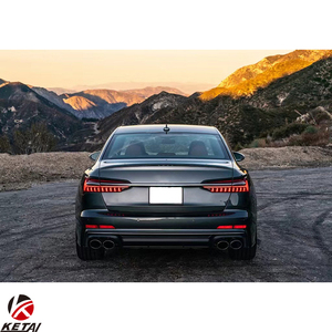 Diffusore posteriore in argento o nero stile S6 con acciaio inossidabile per AUDI <span class=keywords><strong>A6</strong></span> S-line <span class=keywords><strong>2019</strong></span> + - Product Image 6