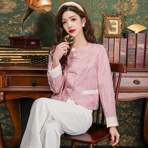 Top da donna Vintage <span class=keywords><strong>con</strong></span> fibbia camicette corte in seta floreale <span class=keywords><strong>con</strong></span> bottone a <span class=keywords><strong>nodo</strong></span> - Product Image 5