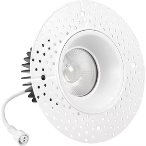 <span class=keywords><strong>Spot</strong></span> LED encastré rond et carré dimmable 3'' 4'' COB anti-éblouissement sans cadre - Product Image 1