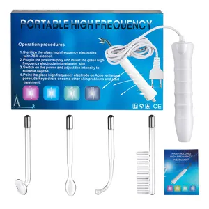 High Frequency Beauty Products Facial Therapy Wand Machine Set Portable Home Use Skin Beauty Equipment