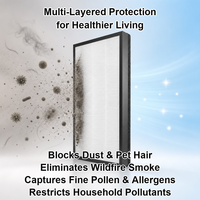 Filtre HEPA de remplacement FY6172 FY3433 pour purificateur d'air des séries 6000 et 3000, capture 99,97 % de poussière, de fumée, de pollen et d'odeurs