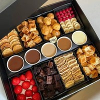 Boîte à Pâtisserie Carrée en Carton Ondulé avec Logo Personnalisé, Dorure et Rubans pour Emballage de Boissons et Aliments