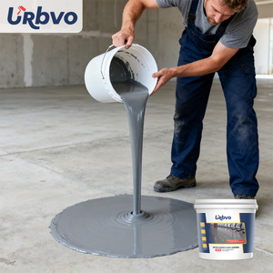 Peinture de sol de garage 3-en-1 économique à base de ciment liquide, application au rouleau, anti-humidité, antidérapante, couleur personnalisable par couche URBVO - Product Image 5