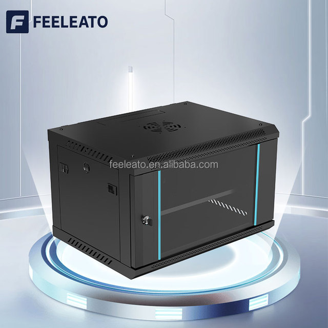 19 Inch 6U 9U 12U Wall Mount Server Rack 42U Floor Standing Glass Door Network Cabinet for Data Center IT Equipment