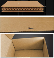 Boîte d'expédition en carton ondulé kraft miniature personnalisée pour accessoires de mode, petite boîte d'emballage en papier pliable