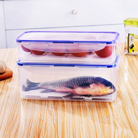 Boîte de rangement des aliments multi-usages Offre Spéciale avec grille d'égouttage bac à fruits et légumes empilable boîte de conservation des aliments frais de cuisine pour réfrigérateur