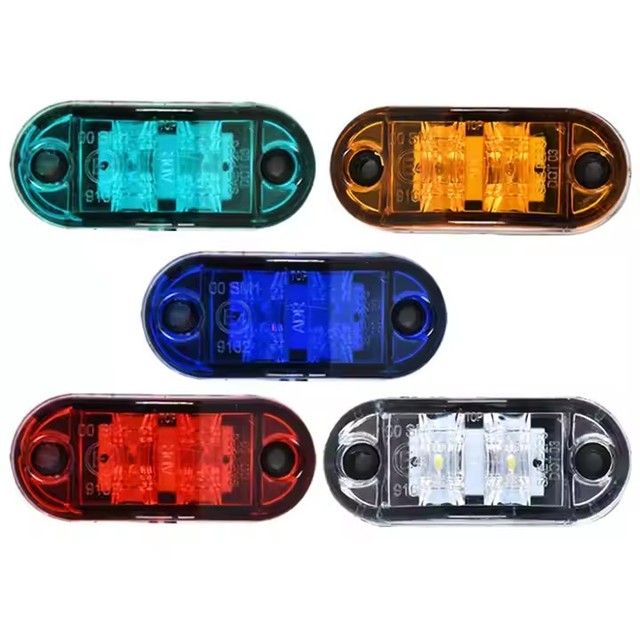 Durable Led Side Marker Lights for Trailer Trucks Caravan Side Clearance Marker Light Lamp Led Lorry Amber Red White Blue Green
