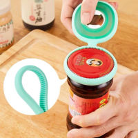 Abrelatas Manual 2 en 1 de Goma Antideslizante, Abrelatas Multiusos para Frascos y Botellas