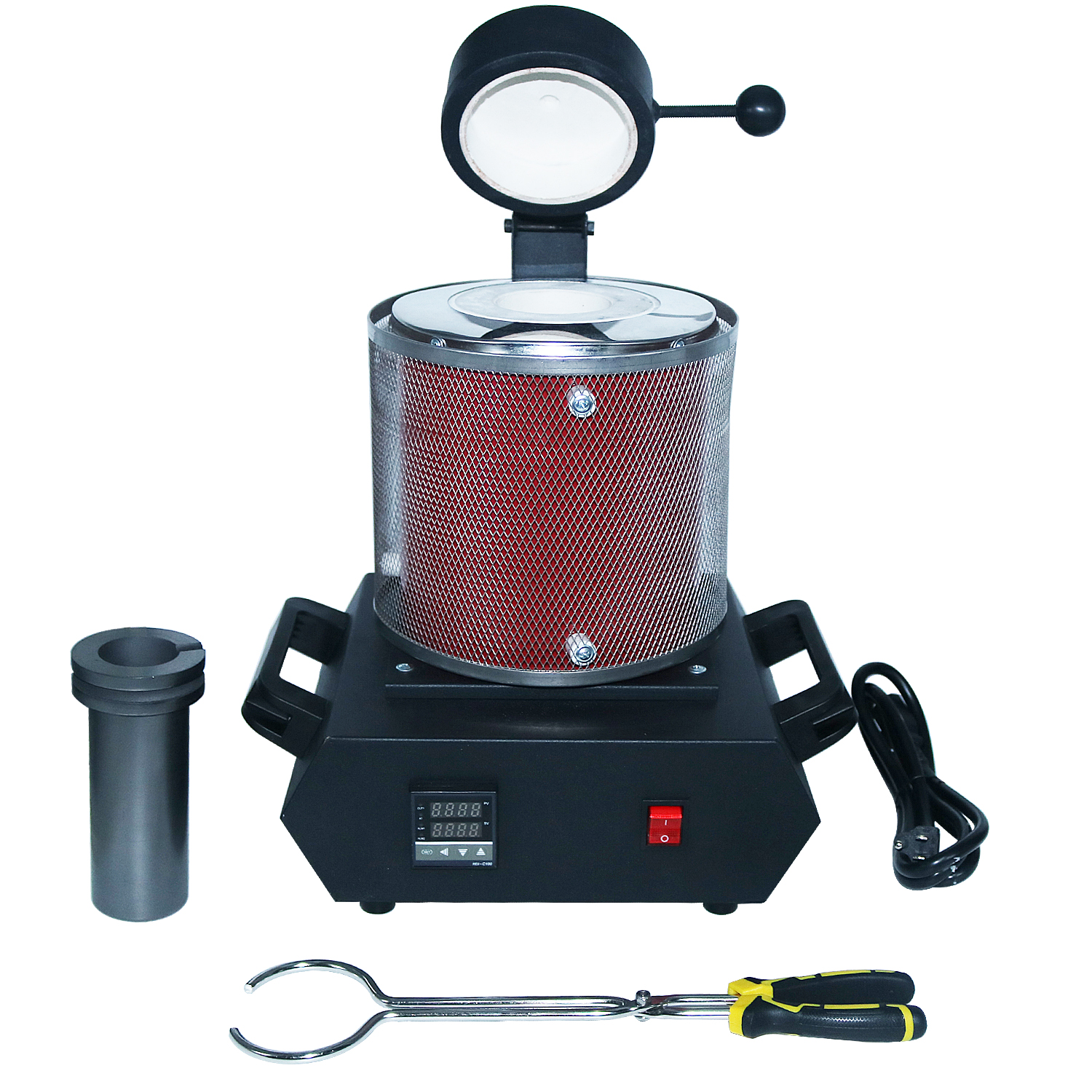 Цифровая металлическая 1 кг небольшая машина нагревательная мощность 1600 Вт с сеткой Серебряный Золотой Распродажа для 110 В портативной индукционной теплоплавкой