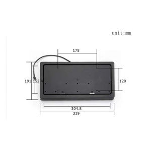 แผ่นปิดทะเบียน<span class=keywords><strong>รถยนต์</strong></span>แบบพลิกได้ด้วยรีโมทคอนโทรล มาตรฐานสหรัฐอเมริกา สำหรับปกป้องความเป็นส่วนตัวและใช้โชว์ - Product Image 6