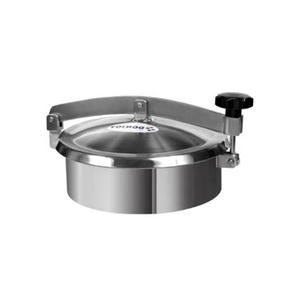 DONJOY Tapas Circulares para Pozos de Inspección de Acero Inoxidable SS304/SS316L y Plástico con Asa de Rueda de Plástico y Junta de EPDM/NBR/Silicona/FPM - Product Image 4