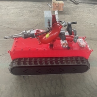 Robot de lutte contre les incendies sur chenilles, prenant en charge plusieurs méthodes de pulvérisation telles que le jet de brume à courant continu, facile à utiliser, Q235