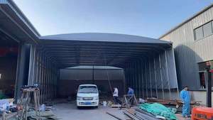 Grande Tente d'Activités Mobile et Rétractable pour Extérieur, Type Abri de Stockage ou Entrepôt, avec Toile Télescopique - Product Image 2