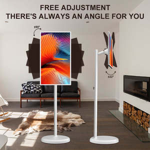 Monitor portátil recargable de 32 pulgadas, pantalla de TV inteligente, cámara HD, Televisión con pantalla táctil incorporada con batería en la rueda - Product Image 2