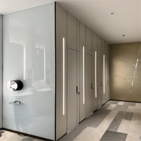 Venta de Fábrica DEBO, Mamparas para Baños de Escuelas y Hoteles, Impermeables, Antibacterianas, Ecológicas, con Diseño Gráfico