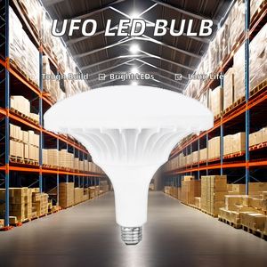 Ampoule LED UFO en aluminium moulé sous pression, alimentée en courant alternatif, culot E27, type PAR38, pour application en entrepôt - Product Image 2