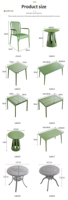 Tables de café extérieures les plus populaires Ensemble table et chaise bistro pour balcon Meubles de patio