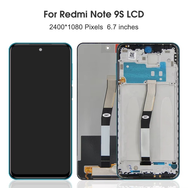 6.67" High Quality Original Screen for Xiaomi Redmi Note 9S /Note 9 Pro LCD Display Touch Screen Digitizer Assembly Replacement.