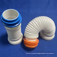Adaptateur télescopique décalé fourni par le fabricant pour tuyau de drainage de toilettes et accessoires de bidet Pan'an Zhejiang
